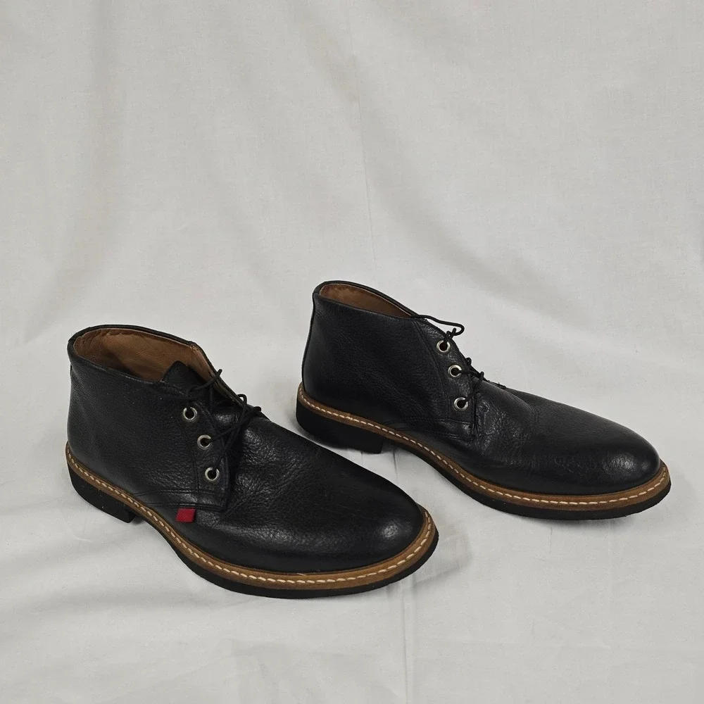 Marc Joseph New York Mens Black Leather Chukka Boots Handcrafted in Brazil‎